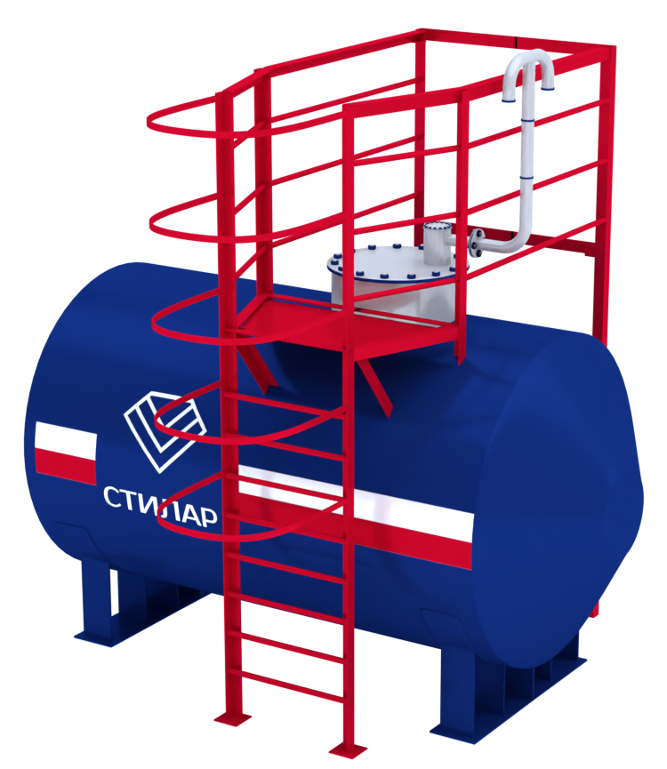 Горизонтальный резервуар РГСН для масла 20 м³ от завода-производителя