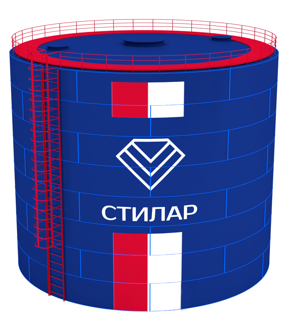 Цельносварной сборный резервуар РВС 1500 м³ от завода-производителя